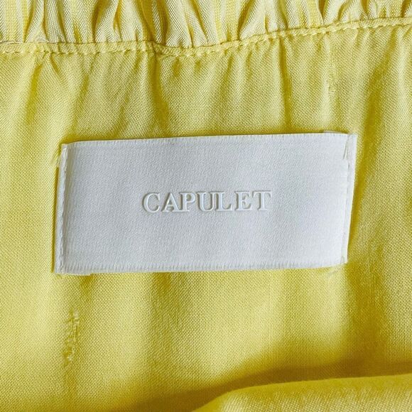 Capulet Midi Sun Dress Butter Yellow Plaid Size XS - Picture 7 of 13
